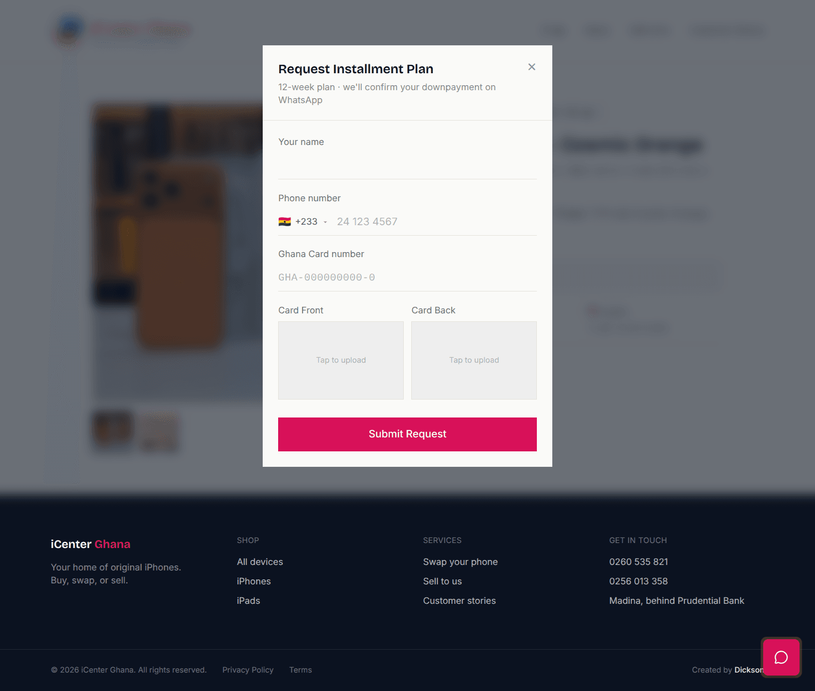 Installment application